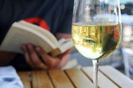 Books and wine